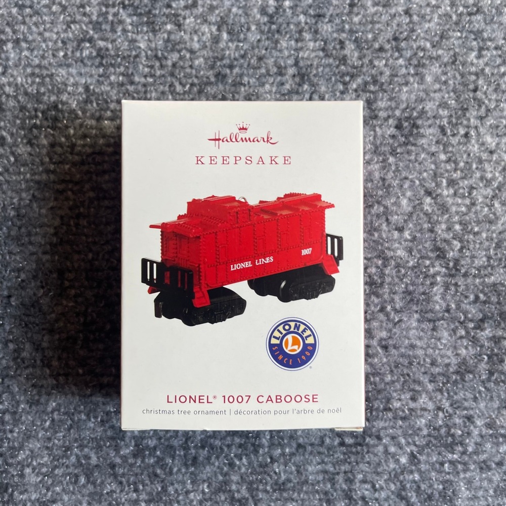 Hallmark Keepsake 2019 Lionel 1007 Caboose Die-Cast Metal Ornament QXI3469 Red